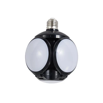 

40W E27 ABS Warehouse Folding Super Bright Indoor Work Lamp Adjustable Home Decor Deformable Led Garage Light Football Shape