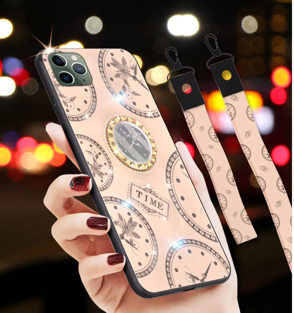 Для Iphone 11 Pro Max чехол для часов из закаленного стекла XS MAX XR X мягкий ТПУ IPhone 7 8 6 s Plus