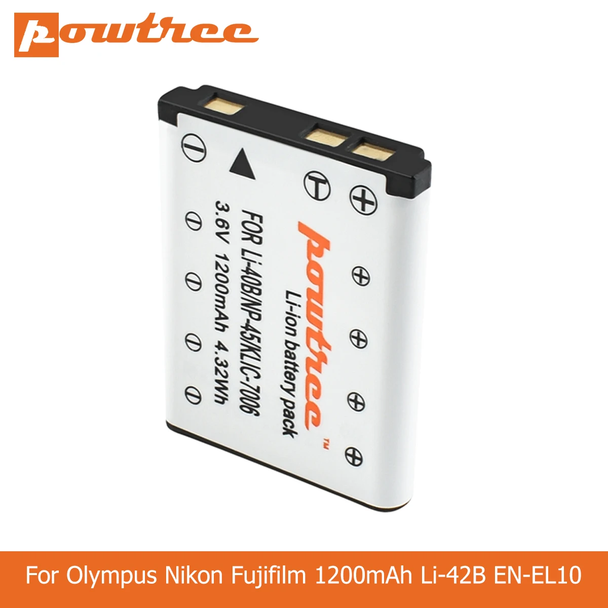 POWTREE 1200 мА/ч Li 40B Li40B NP45 42B EN EL10 RU ENEL10 цифровой Камера батареи для камеры Olympus Nikon Fujifilm