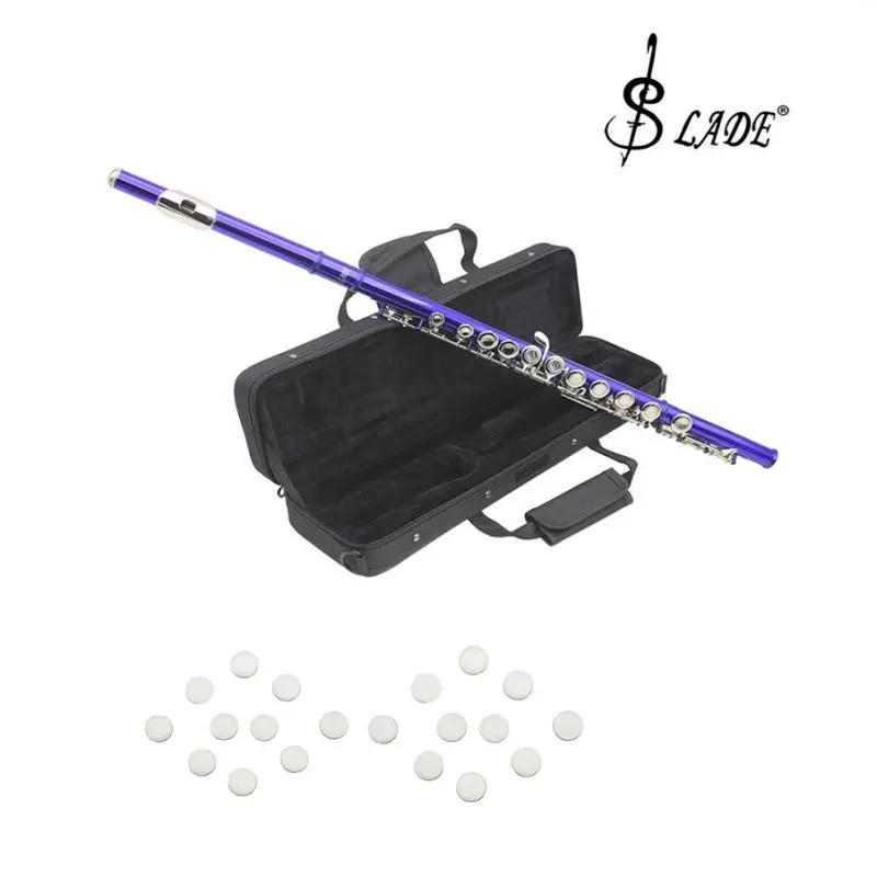 

1 Pieces 16 Holes C Key Split E mechanism Purple Flute with 20 Pieces Key Hole Plugs Set