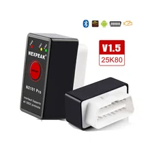 Сканер NEXPEAK NX101PRO Elm327 с Bluetooth V1.5 считыватель кодов Двигателя Мини OBD2 автомобильный диагностический инструмент OBD 2 Автомобильный сканер Сканер NEXPEAK NX101PRO Elm327 с Bluetooth V1.5 считыватель кодов Двигателя Мини OBD2 автомобильный диагностический инструмент OBD 2 Автомобильный сканер