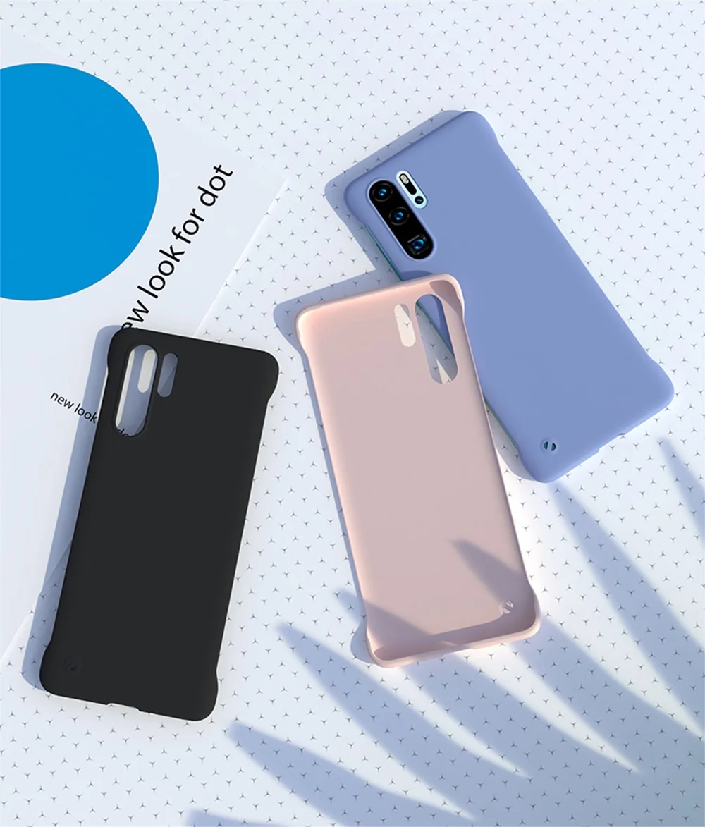 Безрамный чехол для huawei P30 P20 Lite P Smart Plus Y5 Y7 Honor 10i 20 Pro 8X8 S Nova 5 5i 10 20s Candy жесткий матовый чехол