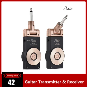 

Rowin WS-20 2.4G Wireless Rechargeable Electric Guitar Transmitter Receiver Set 30m Transmission Range with USB Charging Cable