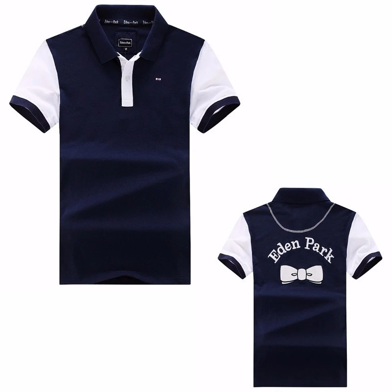 Новинка г. Eden Park Polo летние мужские рубашки с коротким рукавом Дышащие анти-пиллинг брендовые поло hombre Размер S-2XL