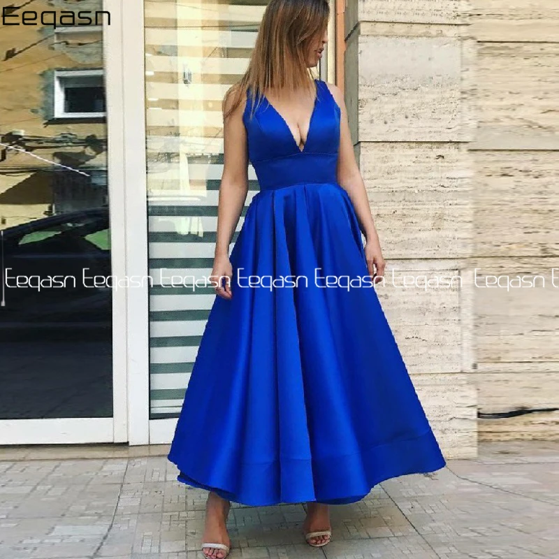 Vestidos de fiesta ТРАПЕЦИЕВИДНОЕ элегантное платье для выпускного вечера длиной до щиколотки Vestido formatura женское торжественное платье вечернее платье