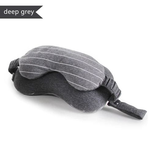 deeo grey 2 в 1 портативная многофункциональная маска для глаз u-образная подушка для шеи удобные офисные подушки для сна - Цвет: deeo grey