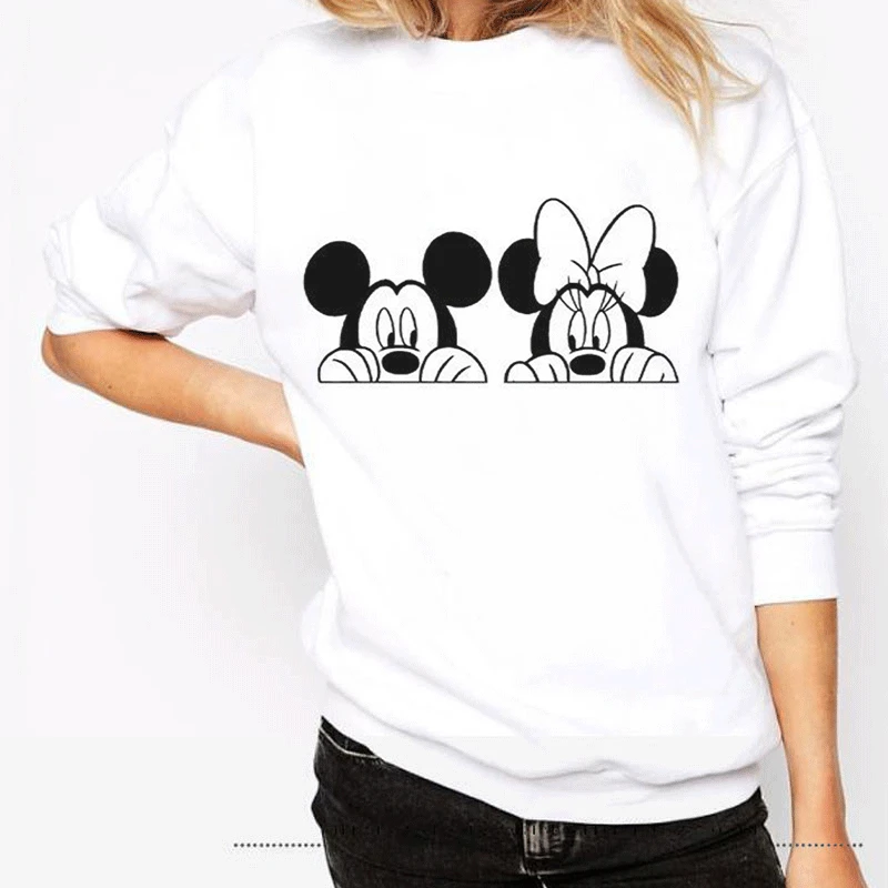Новые зимние толстовки с принтом Kawaii mouse толстовки для женщин Harajuku толстовка одежда уличная мода хипстер Женская худи - Цвет: 1639