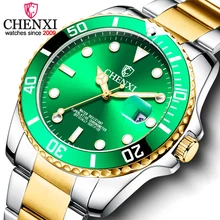 Relojes Hombre новые часы Мужские Роскошные Кварцевые часы CHENXI мужские наручные часы Лидирующий бренд Роскошные полностью стальные водонепроницаемые часы