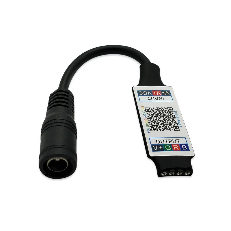 Миниатюрный Bluetooth контроллер RGB музыкальный для светодиодных лент RGBW 5 В 12 24