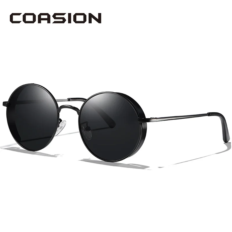 Круглые Солнцезащитные очки COASION 2020 для мужчин и женщин в стиле стимпанк