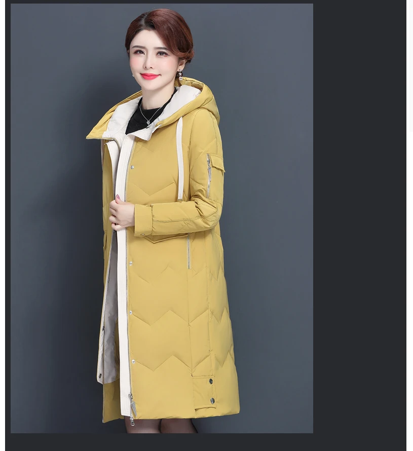 winter women's down coat, long, ultralight, Natural feather, down, luxurious, high quality, Women's duck down parka