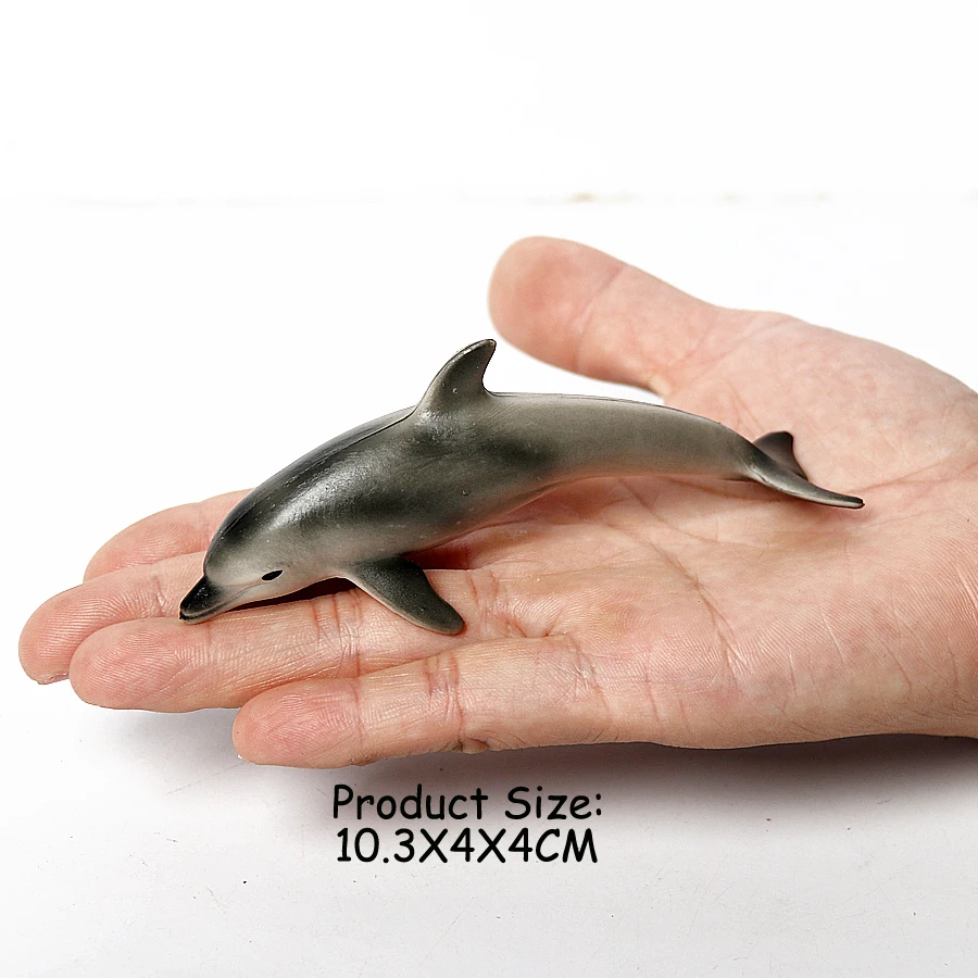 Dolphins Реалистичные морские фигурки животных орка кальмары акулы Дельфин черепаха парусник Осьминог фигурки миниатюрные развивающие игрушки подарок для детей - Цвет: Dolphins