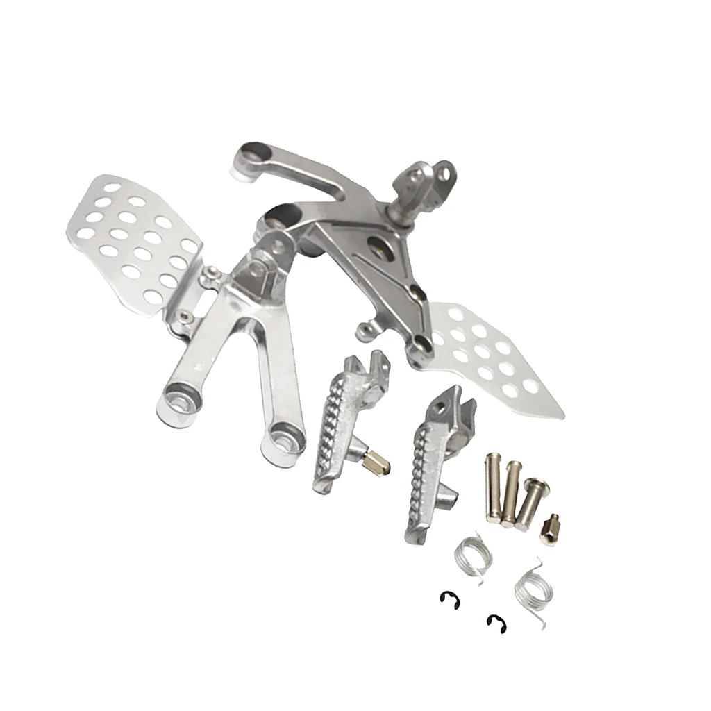 Серебряный передний подножки кронштейн в сборе для Honda CBR600RR 2003-2006
