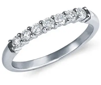 

TR006 7 stone band sona lab Gem wedding rings for women,Sterling silver brilliant wedding band,wedding ring set,eternity band