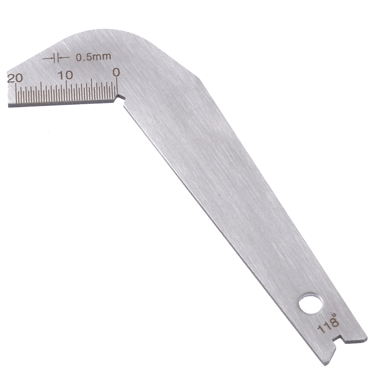 New Stainless Steel Drill Bit Angle Gauge 87.5X34.5X1.3mm Angle Gauge Edge Dimension Gage Sharpening Tool