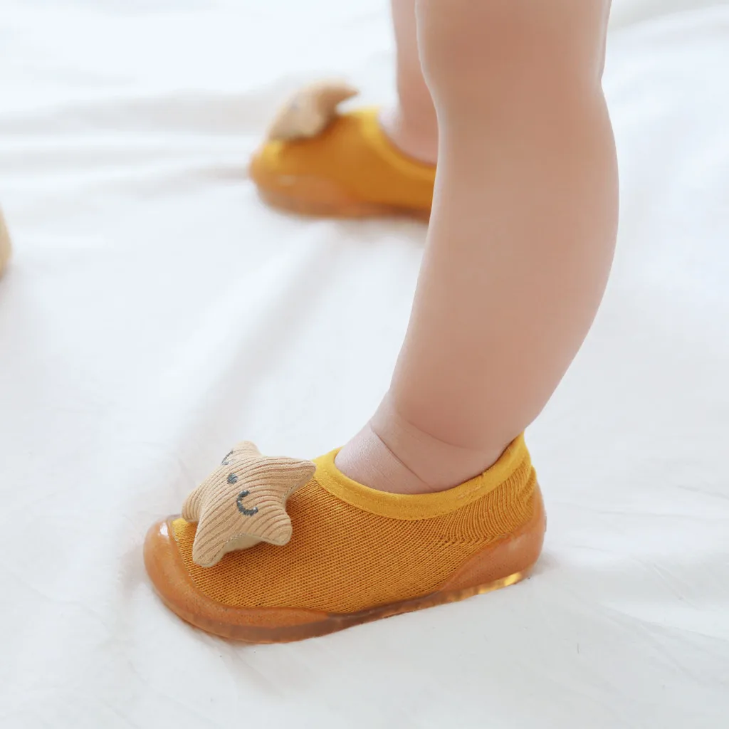 Милые носки для новорожденных с героями мультфильмов; calcetines; детские Нескользящие зимние теплые носки для маленьких девочек и мальчиков; тапочки; обувь; meias