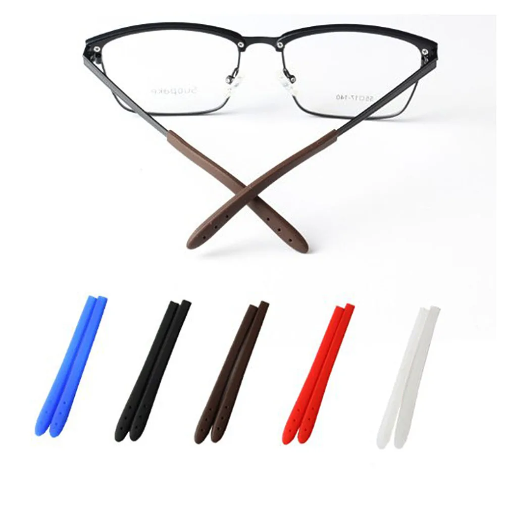 10pieces(5pairs)Eyeglasses Anti slip soft silicone Temple Tips For