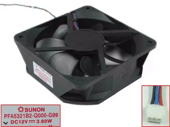 

SUNON PFA5321B2-Q000-G99 DC 12V 3,60 W 3-проводной Вентилятор охлаждения сервера