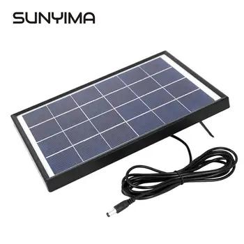 

SUNYIMA 6V 6W PolyCrystalline Solar Cells Solar Panel Battery Charger For Caravan Boat Power Applied To DC LED lights battery