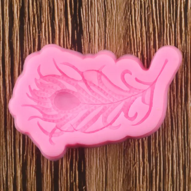 Páva Toll Szegély Szilikon Formák Cupcake Topper Fondant Sütemény Díszítő Szerszámok Ékszer Cukorka Csokoládé Gumpaste Penészek - Image 6