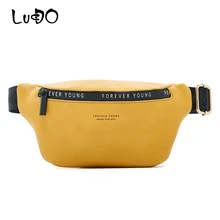 LUCDO Brand Luxury Fanny Pack Fashion Waist Bag For Women 2020 Unisex Large Capacity Waist Pack Ladies Belt Bag Chest Bag Purse(China)