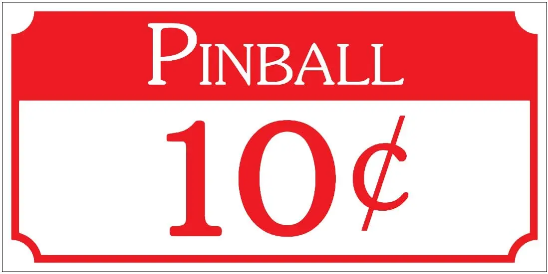 Pinball алюминиевая Карнавальная ярмарка доска парк развлечений знак металлический