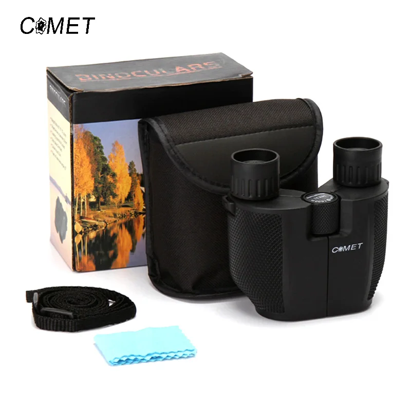 Free shipping high times 10X25 HD All-optical green film waterproof binoculars 