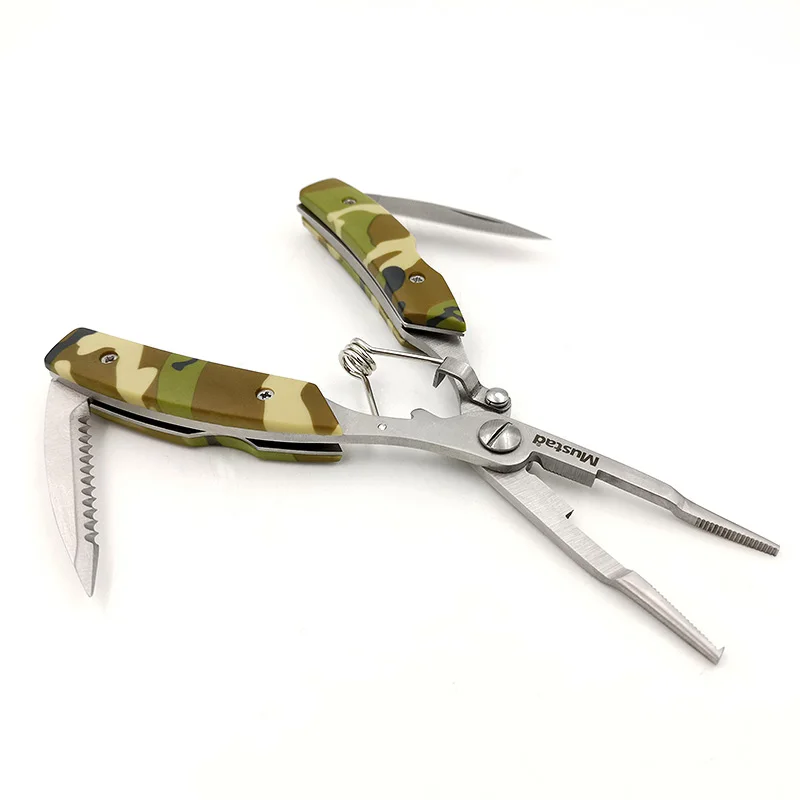 Mustad рыбалка плоскогубцы из нержавеющей стали рыболовные ножницы PE резак ультра острые приманки плоскогубцы рыболовный захват держатель снасти Pesca