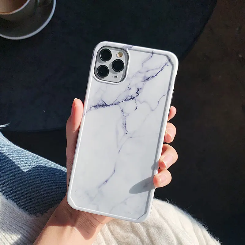 Новая форма 3D мягкие чехлы для телефонов для iPhone 11Pro Max 7 8 Plus X Xs Max Xr 11 Pro Классический Мраморный мягкий чехол Fundas чехол - Цвет: 2