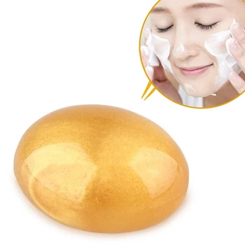 

Natural Gold Jelly Soap Facial Skin Cleansing Moisturizing Deep Cleansing Soap For Face Care Good Use E1