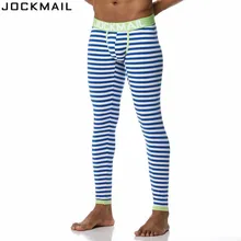 JOCKMAIL, брендовые новые осенние и зимние мужские кальсоны, термобелье, леггинсы, штаны, высокое качество, хлопок, модные, сексуальные, в полоску