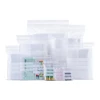 100pcs Writing Packaging Remember Note Pouches Plastic Zip Lock Jewelry Bag Write On Seal Self Resealable polythene 5