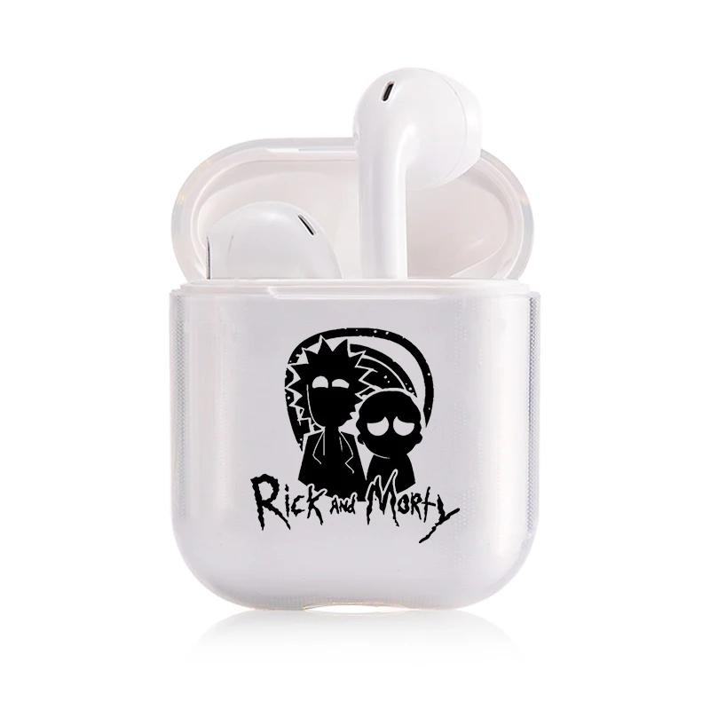 Airpods 1/2 чехол с рисунком Рика и Морти, беспроводные Bluetooth наушники, милый чехол для Apple AirPods 1/2, силиконовый чехол для зарядки - Цвет: I301247