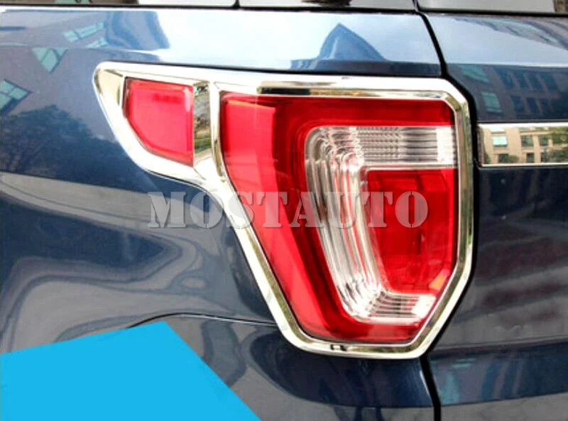 Для Ford Explorer 2016-2018 ABS хромированный задний светильник абажур для лампы с