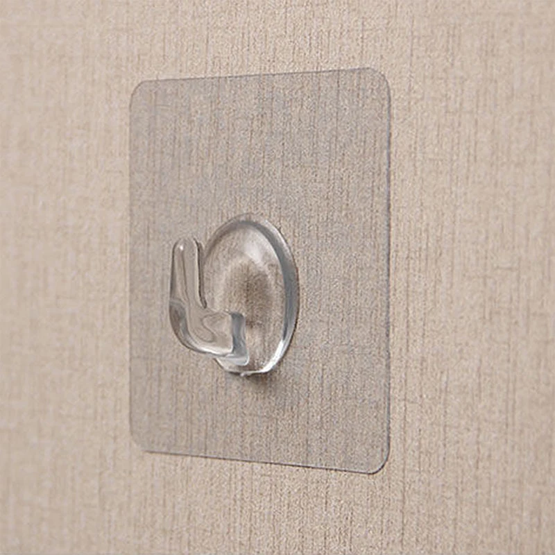 Transparent Wall Hook 20pcs Strong Self Adhesive Door Hangers Hooks Suction Heavy Load Rack Cup Sucker for Kitchen Bathroom | Дом и сад