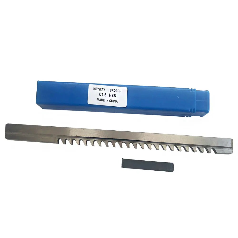 Hss 6mm c1 push-type keyway broach tamanho