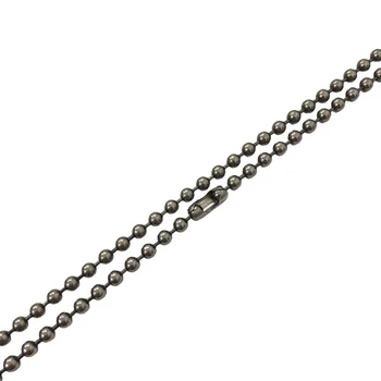

3mm Bead Chain Jewelry Making Ball Pendant Material Pure Titanium Men Women Ultralight DIY Necklace Charm Decorative Rustproof