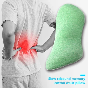 

Memory Cotton Waist Pillow Home Office Relieve Pain for Chairs Home Office Relieve Pain Car Sofa Back Lumbar Cushion