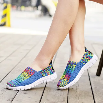 

Women Casual Shoes Women Sneakers Summer 2020 Fashion Air Mesh Women's Shoes Slip-on Fashion Sneakers Plus Size Female Shoes