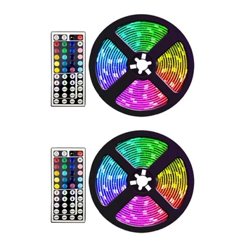 

5M Waterproof Led Strip Lights with 44 Key Remote Color Changing RGB Light Strips for Garden DIY Decoration