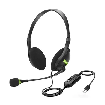 

Headphones Microphone Switch For Desktop PC Laptops Volume Control Ear USB Headset With Microphone With Headphones Earphone
