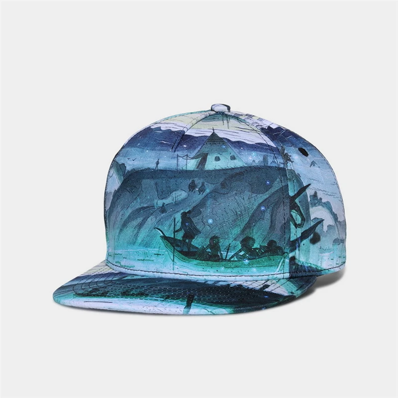 10 Adjustable Snapbacks Hats Men woman adult hip hop outdoor casual cap Fashion print baseball Snap back caps Multicolor - Цвет: 10