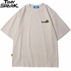 2022 Мужская футболка в стиле хип-хоп, уличная Футболка Harajuku с цветочным принтом, летняя футболка большого размера с коротким рукавом, свободные хлопковые топы, футболки в стиле хип-хоп ► Фото 2/6