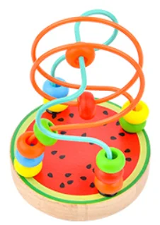 Красный ToyWoo baby and child wrap beads box многофункциональные детские бусы для мальчиков и девочек от 1 до 2 лет 3 развивающие игрушки - Цвет: Красный