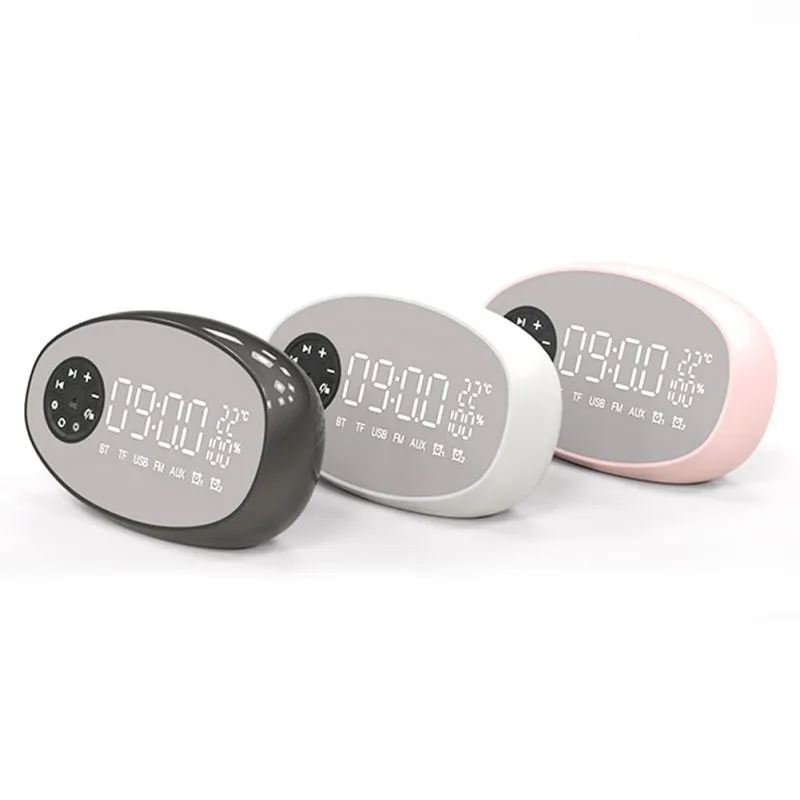 Многофункциональный бас-Колонка Bluetooth температуры Радио электронный будильник часы беспроводной сабвуфер 1