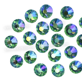 

Peridot AB SS3 SS4 SS5 SS6 SS10 SS20 SS30 for Nail Art Rhinestones Glitter Flat Back glass Crystal DIY Non HotFix stones strass