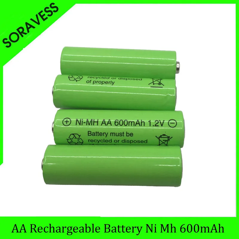 

2-16Pcs Original 1.2V AA Battery Rechargeble aa Batteries 600mah 2A Baterias Ni-mh Ni Mh Rechargeable Battery for Flashlight