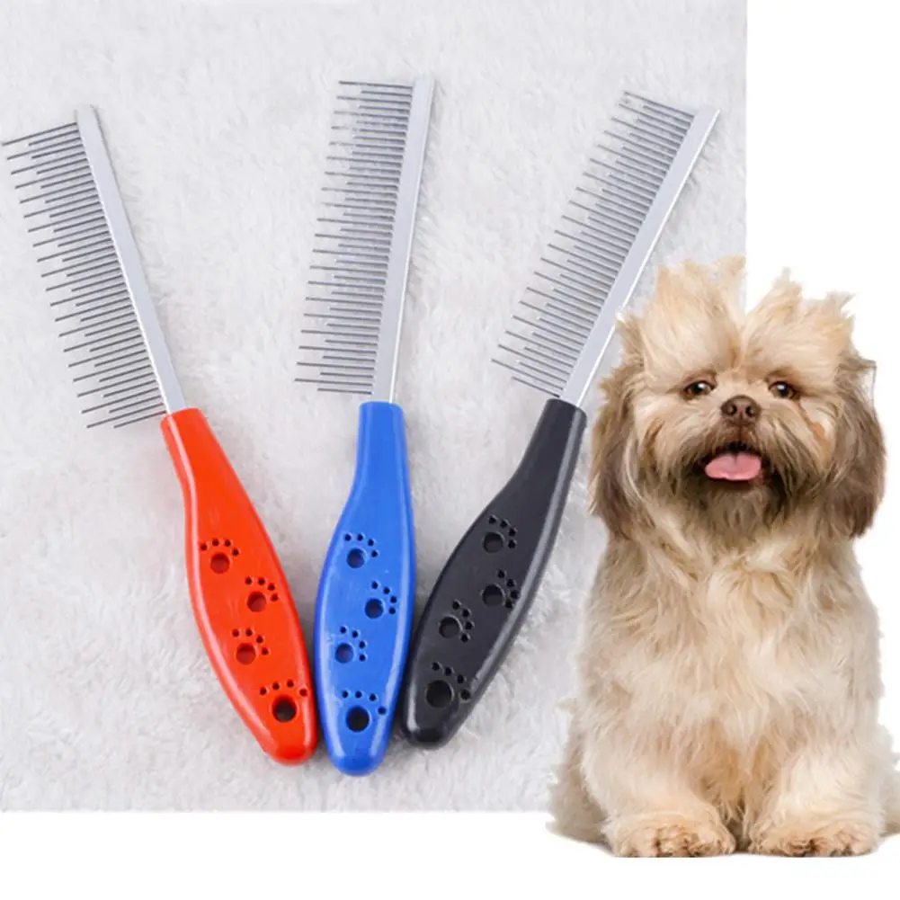 Pet Trimmer Hair Grooming Comb Stainless Steel Pin Puppy Dog Flea