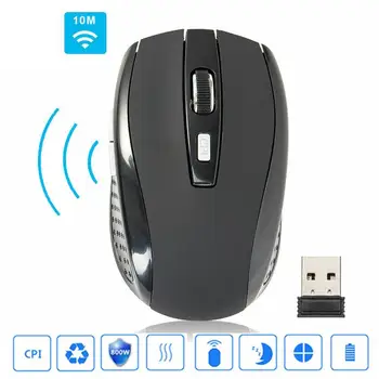 

Wireless Mouse Computer Bluetooth Mouse Adjustable DPI Cordless Mice 2.4Ghz USB Optical Mice For Laptop PC