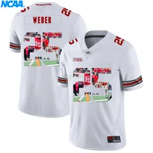 Новое поступление высокое качество майки Weber#25 Vannett#81 колледж футболка ограниченной серии Майки S-XXXL